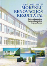 knygos 1997–2000 m. mokyklų renovacijos rezultatai viršelis