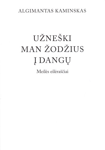 knygos Užneški man žodžius į dangų viršelis