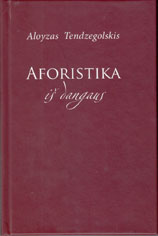 knygos „Aforistika%20i%C5%A1%20dangaus“ viršelis